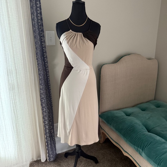 Calvin Klein Dresses & Skirts - Calvin Klein Brown and Cream Women's Dress